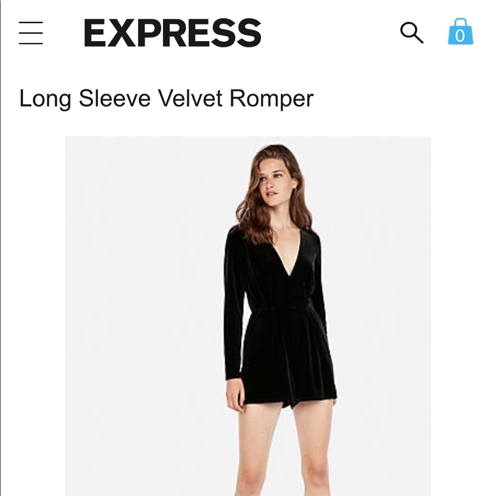 Stylish and Sexy Velvet Black Romper (XL)